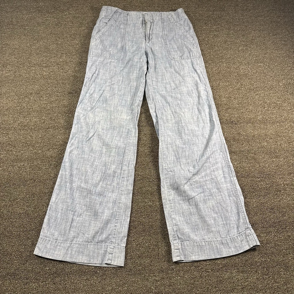 Gap Wide Leg Size 0 Linen blue Women's‎ Pants